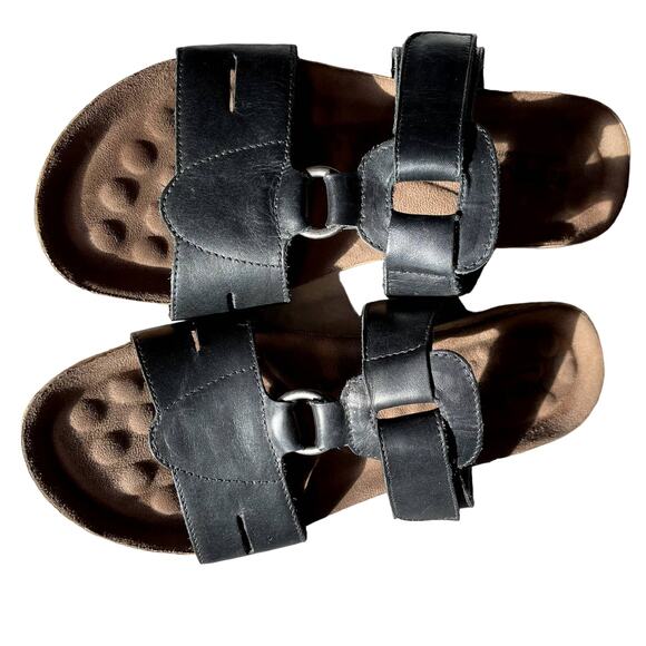 Walking Cradles sandal Size 6 Leather hook n loop Brazil shoe women - Picture 1 of 5